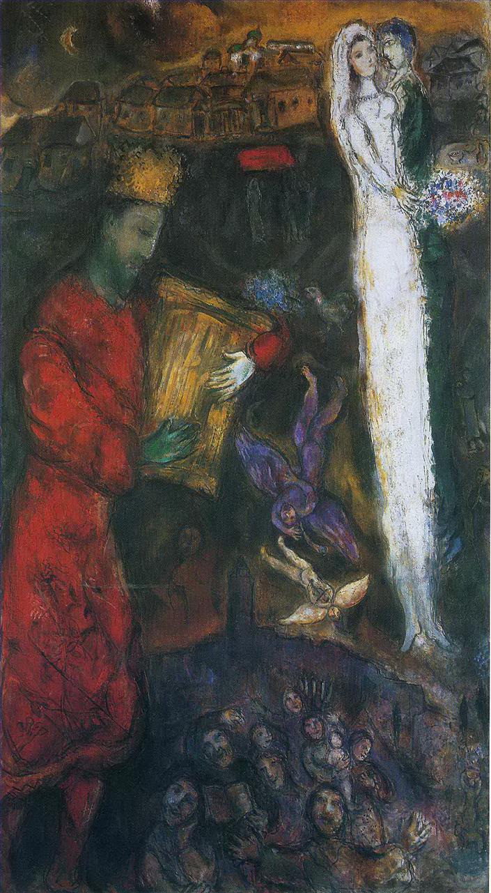 König David Zeitgenosse Marc Chagall Ölgemälde
